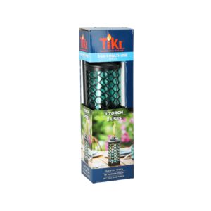 Tiki Honeycomb Garden Torch Black and Blue 65inch